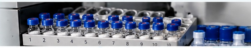 Sample tray with multiple vial positions